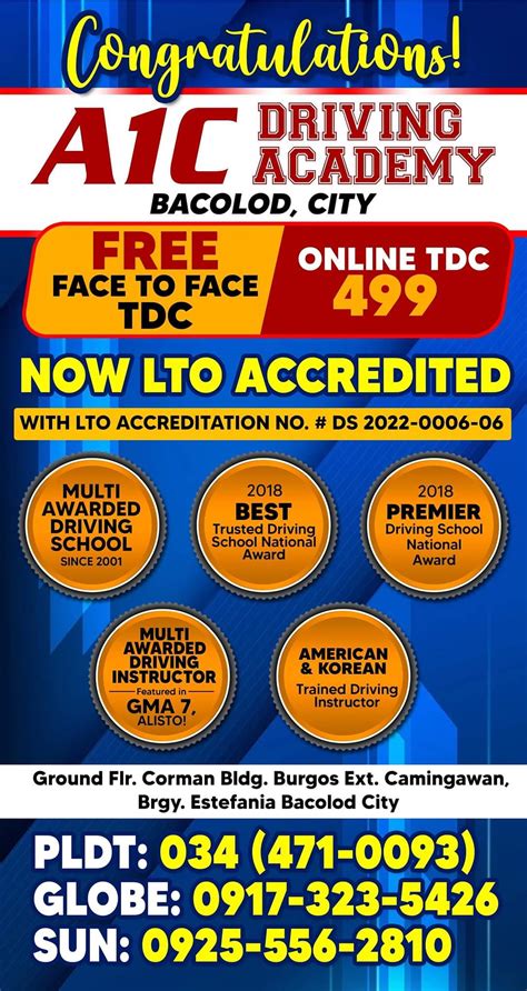 A1c Premier Driving School Bacolod City.